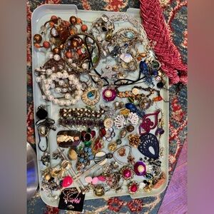 Craft Lot Broken Jewelry -2 Pounds